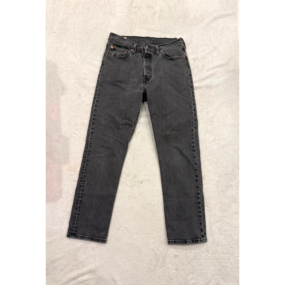 Levis Premium 501 Original Fit Gray Straight Leg Button Fly Jeans W29 L28
